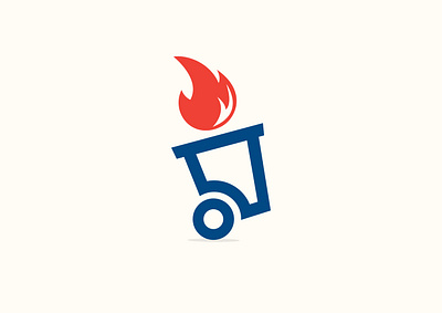 FireBin Concept bin bin logo branding creative logo fire fire logo logo design minimal logo minimalist logo modern logo