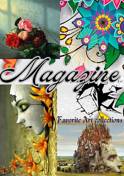A Magazine Cover branding graphic design