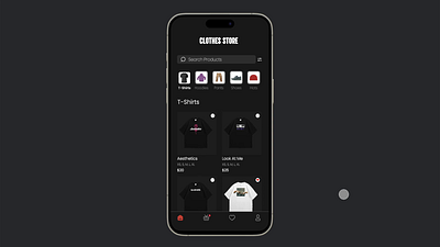 Clothes Store animation app app design design figma graphic design mobile design ui ui ux ux