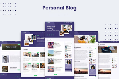 Personal Blog elementor web design web development wordpress