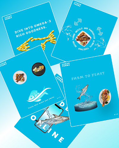 Instagram Post in ''FIGMA'' Ocean Farms 3d animation branding design graphic design illustration logo motion graphics ui vector