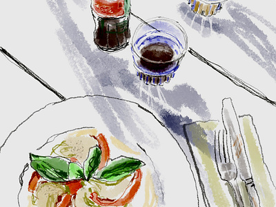 caprese illustration