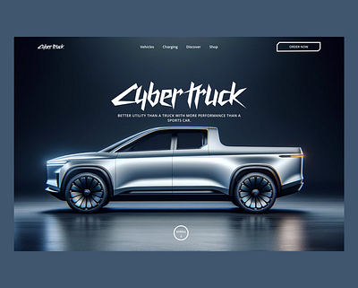 CyberTruck Website car cyber cybertruck landing page tesla ui ux web design