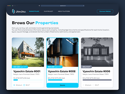 JovJou - Marketplace marketplace nft ui ux web3