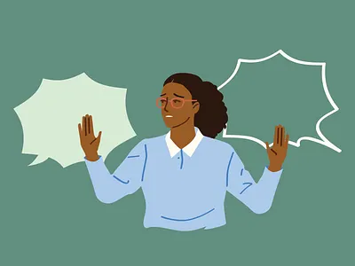 Conflict Resolution argueing arguement conflict frontline illustration mediator resolution service provider shouting workplace