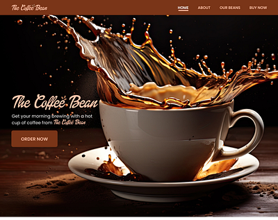The Coffee Bean Landing Page coffee design figma landing page ui user interface ux web design website