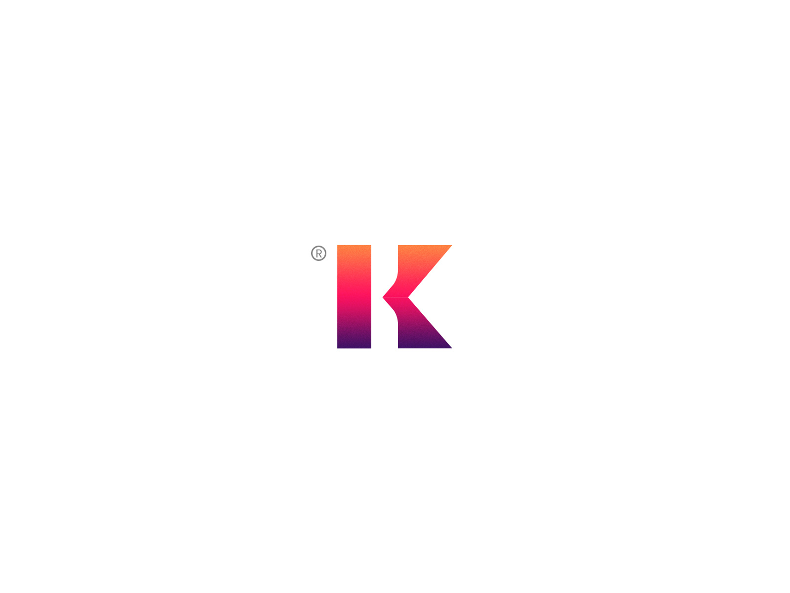 K - Minimal Logo angular brand contrast creative digital distensive dynamic edgy geometric impactful initial k lettermark logo modern sharp sleek stark striking tech