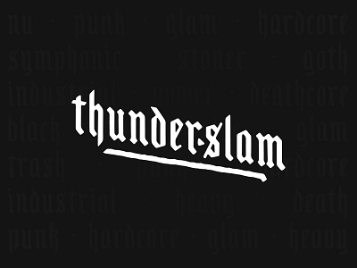 Logo • Thunderslam logo metal music