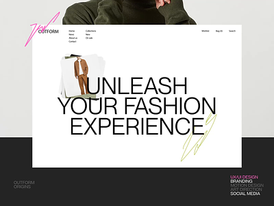 Outform x Minimum - Clothing Website animation app branding clothing store design inspiration landing page mobile app resimpl resimpl studio studio ui ux website