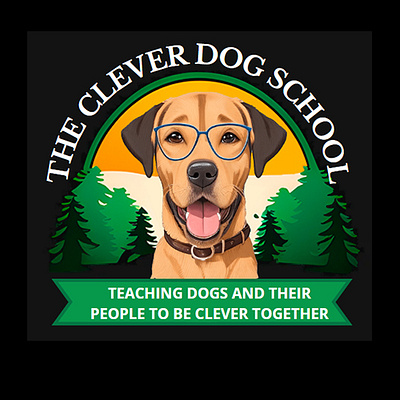 The Clever Dog School branding clever design dog dog school graphic design illustration logo training vector