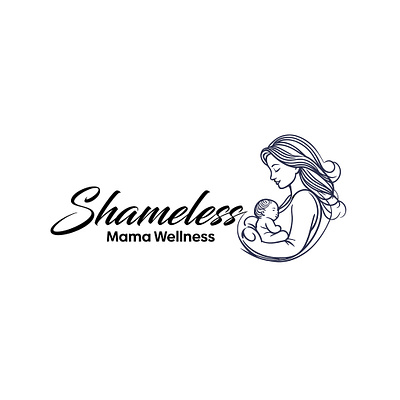 shameless mama wellness branding design graphic design illustration logo mama vector wellness