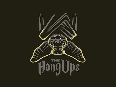 The Hang Ups bat branding design graphic design hang up illustration illustrator logo vector