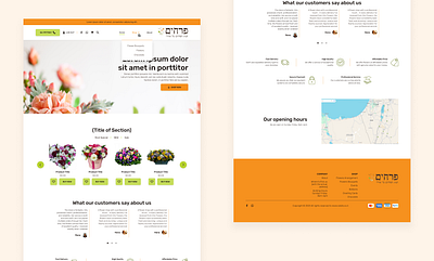 Revamped Florist landing page — Client work branding landing page ui ux web design