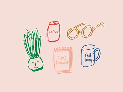 Social Media Post Graphic - Hand Drawn Illustration hand drawn illustration instagram post social media trendy creative