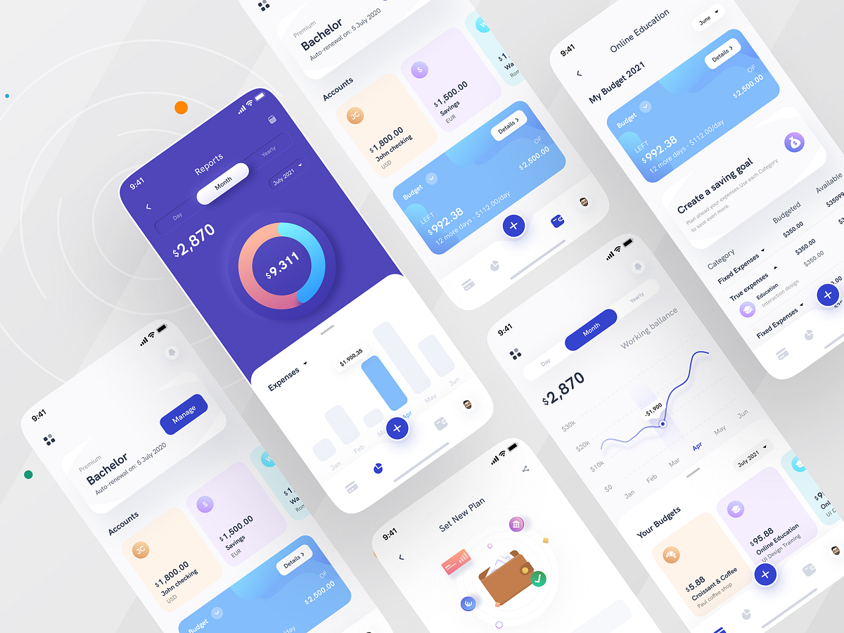 Task Management App UI v2 by Ofspace UX/UI on Dribbble