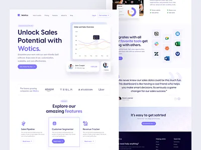 Sales Management SAAS Website Design analysis business corporate design landing page management marketing saas saas landing page saas ui saas website saas website design sales startup ui web webdesign website