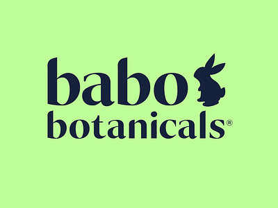 Babo Botanicals Logo (concept) adobe illustrator art art direction beauty botanicals branding bunny concept design graphic design iratxe creative logo logo refresh visual identity
