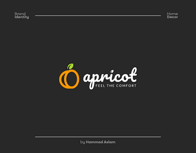 Logo Design for a Home Decor company apricot food home decor identity design logo design logomaker natural tech