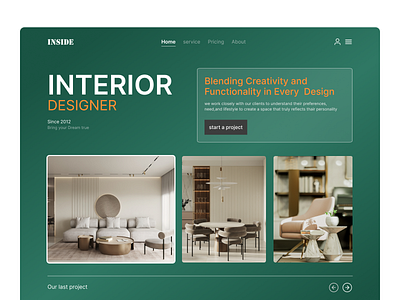 INTERIOR DESIGNER design graphic design typography ui ux