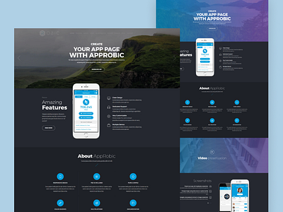 Multipurpose Landing Page Template - Robic software