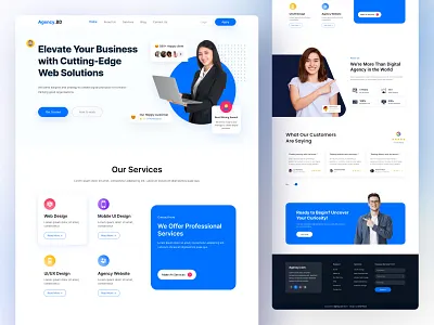 Creative Design Agency Website homepage