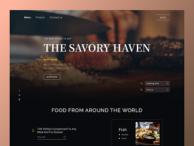 Restaurant Website branding design graphic design inter ui ux