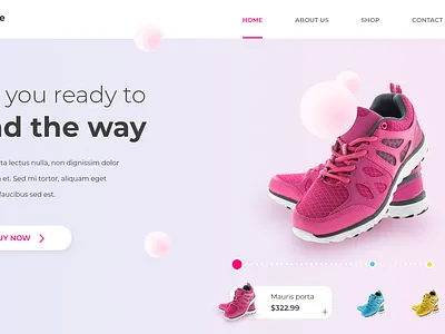 Sneakers Landing Page UI Design 3d animation branding graphic design logo ui