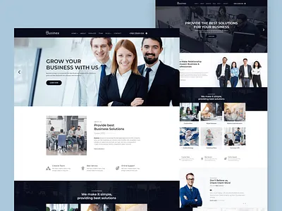 React Corporate Business Template - Businex reactjs