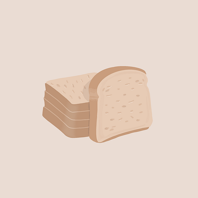 Baked with love and sprinkled with joy🍞 artwork baked bread breakfast digital art digital illustration food graphic design hand drawn icon illustration illustrator procreate procreate dream vector