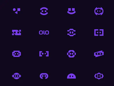 dotbot app logo ai app icon bot charecter chatbot cute face head logo design mark mascot message robot robotices smile technology unused