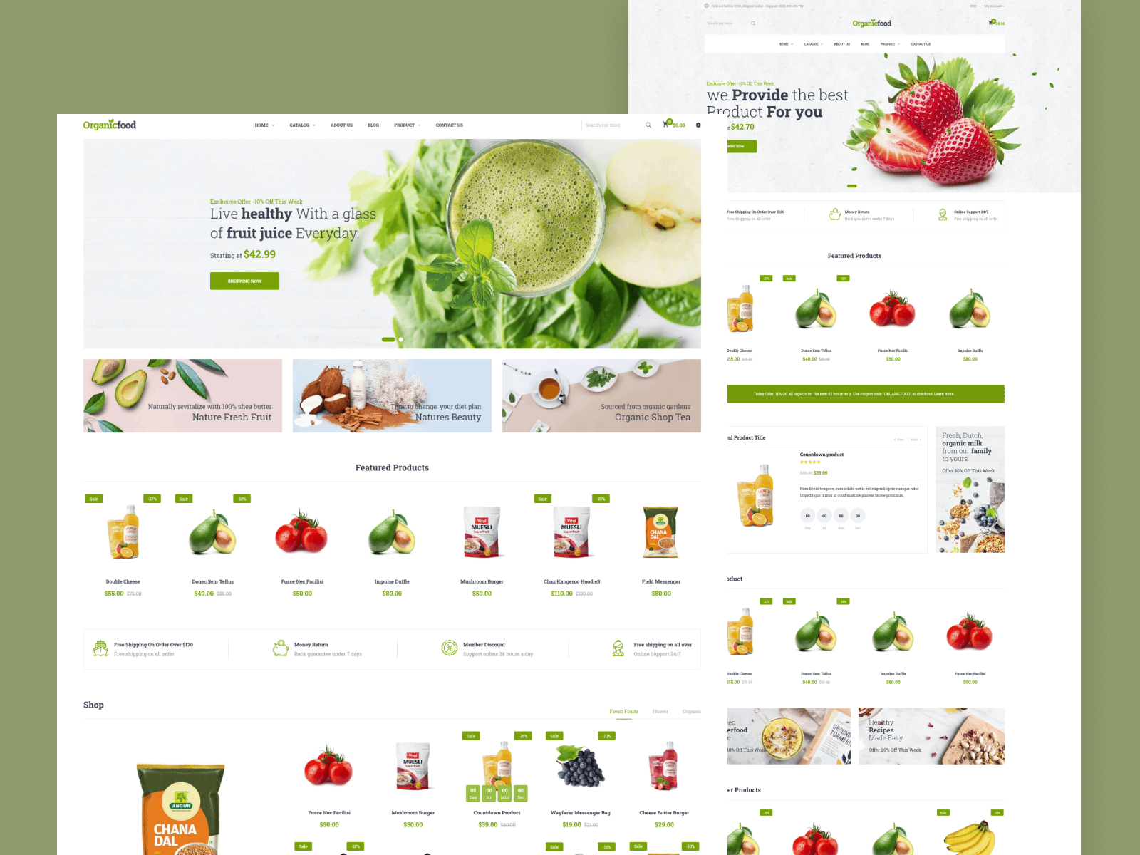 Organic food Store Shopify Theme For Food Delivery eCommerce by ...