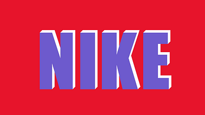 NIKEEEEE 3d animation branding design logo motion graphics
