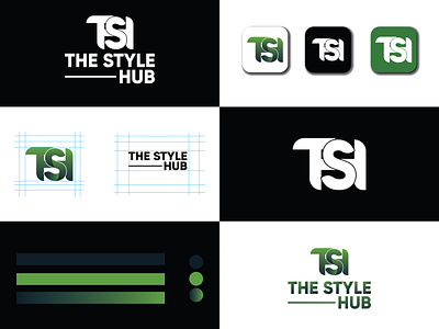 Concept : - The Style Hub Logo Design (Unused / Available brand identity branding business logo clothig logo creative logo graphic design graphic designer icon design lettermark logo logo logo design logo maker logomark logos minimalist logo modern logo tsh logo