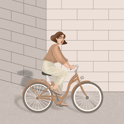 Weekends are for bike rides🚴🏻‍♀️ animation bicycle bike graphic design illustration ride weekend