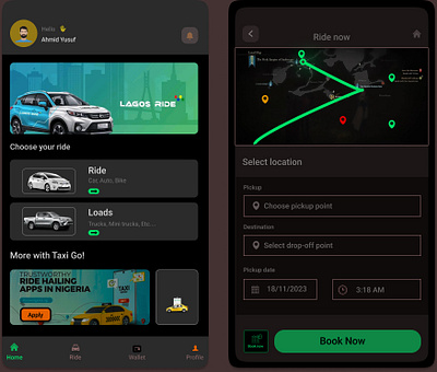 RIDE BOOKING APP REDESIGN