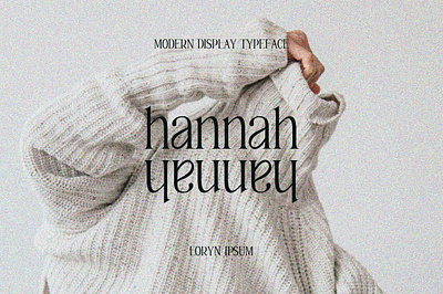 Hannah Modern Display Serif Font beauty branding condensed font condensed serif condensed typeface display graphic design high end feminine font magazine narrow font serif font serif typeface skincare packaging tall font