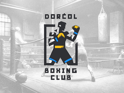 "Dorćol" Boxing Club - Logo and Branding boxer boxing branding brutalism combat sports design geometric logo graphic design illustration kickboxing lettering logo logotype martial arts mixed martial arts sport sports logo typography vintage yugoslavia