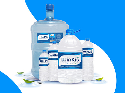 WinKis Water Branding brand branding creative logo illustration logo logo design minimal logo modern logo pure water water water bottle water bottle branding water bottle label water label water logo