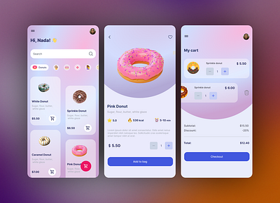 Donuts house branding ui uidesign uiux ux