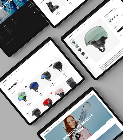 Peak e-commerce store website agency black and white clean design e commerce ecommerce minimal minimalist shop shopify store template theme ui ux web webdesign winter sports