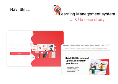 Learning Management System graphic design learningmanagent ui ux