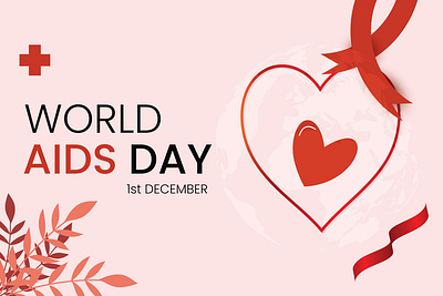 World AIDS Day aids aids day banner branding design graphic design illustration vector world