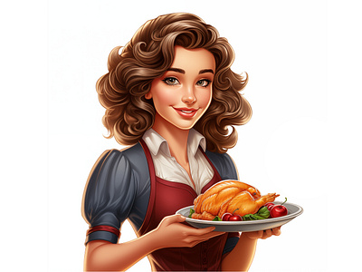 Beautiful waiter woman illustration beautiful female chef cartoon beautiful waitress woman beautiful woman branding cartoon cartoon portrait cartoonsaz character design design female waiter female waiter illustrations illustration logo nft portrait of a waitress pretty waiter girl pretty waiter woman waiter female waiter illustration