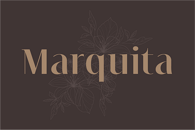 Marquita | Semi Serif Font display font feminine design feminine font glyphsapp high contrast latin language opentype semi serif type design typeface