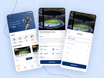 Sports Court Booking App app booking booking screen court sports ui ui ux app