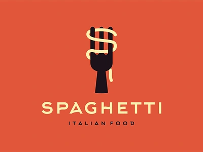 spaghetti food italian letter logo s spaghetti