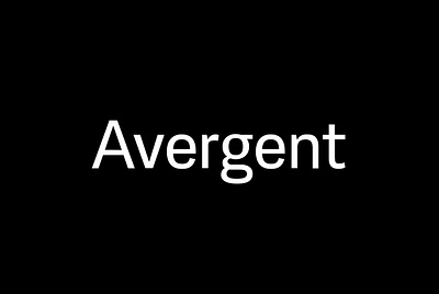 Avergent - Display Grotesk avergent branding font display font grotesque logo font logotype neo grotesk sans serif
