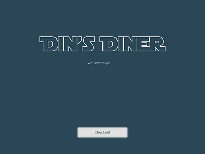 Din's Diner (Cafe) app branding cafe concept digital menu food logo mandalorian menu order star wars ui ux