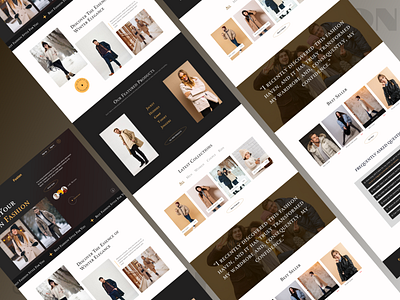 Fashion Landing Page brand clothing brand clothing company clothing shop ecommerce fashion fashion fashion industry outfits trendy design website design winter fashion winter style
