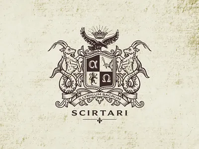 Scirtari arms coat of arms graphic design logo